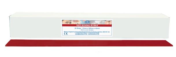 WAX BOXING RED THIN 2.5MM /30 SHEETS