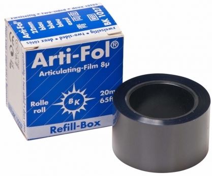  ARTIFOL BLUE 2 SIDED 8UM 22MM REFILL/20M