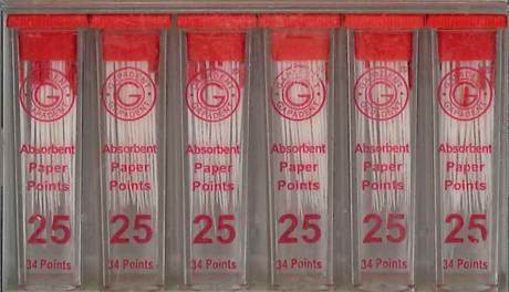 PAPER POINTS CC 25 VIAL/34