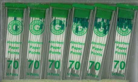 PAPER POINTS CC 70 VIAL/34