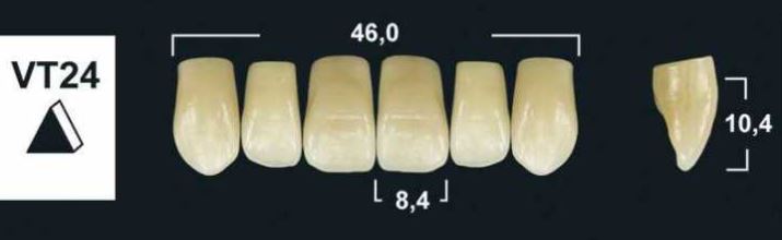 VT24 D3 UPPER ANTERIOR TRIBOS TEETH