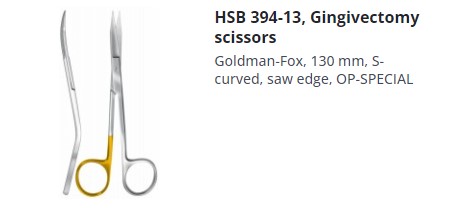 GOLDMAN FOX SCISSORS SUPER CUT "S" SHAPE 130MM
