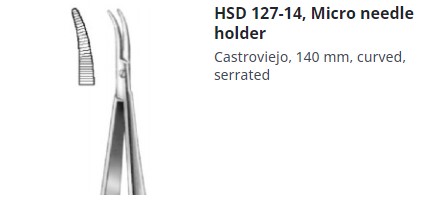 NEEDLE HOLDER CASTROVIEJO 140MM