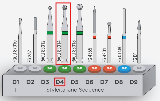 INTENSIV CARBIDE BUR DIRETTO SET D4 RA/6