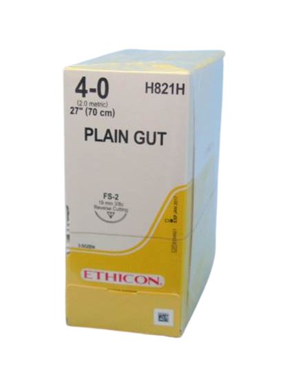 SUTURE PLAIN GUT 4/0 19MM RC/36