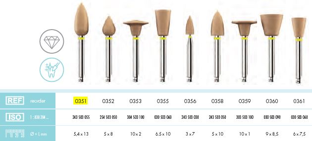 UNICUS DIAMOND POLISHER GRENADE PKT 12