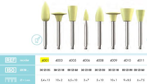 COMPOSITE POLISHER YELLOW GRENADE PKT 12