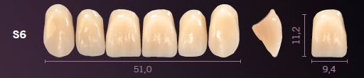 S6-D3 PREMIUM TEETH UPPER ANTERIOR