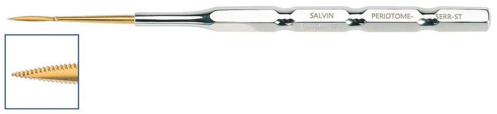PERIOTOME STRAIGHT WITH SERRATED TIP