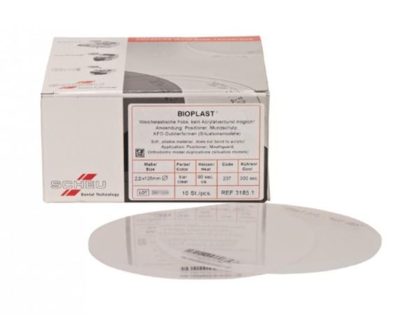 BIOPLAST CLEAR 125MM ROUND 4MM /100