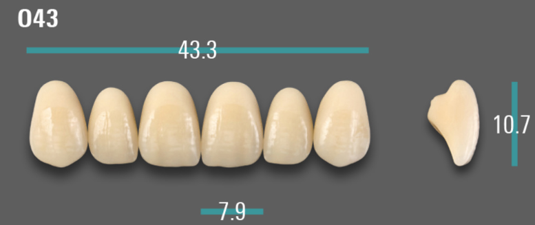 VITA VIONIC VIGO Anterior, B3, O43