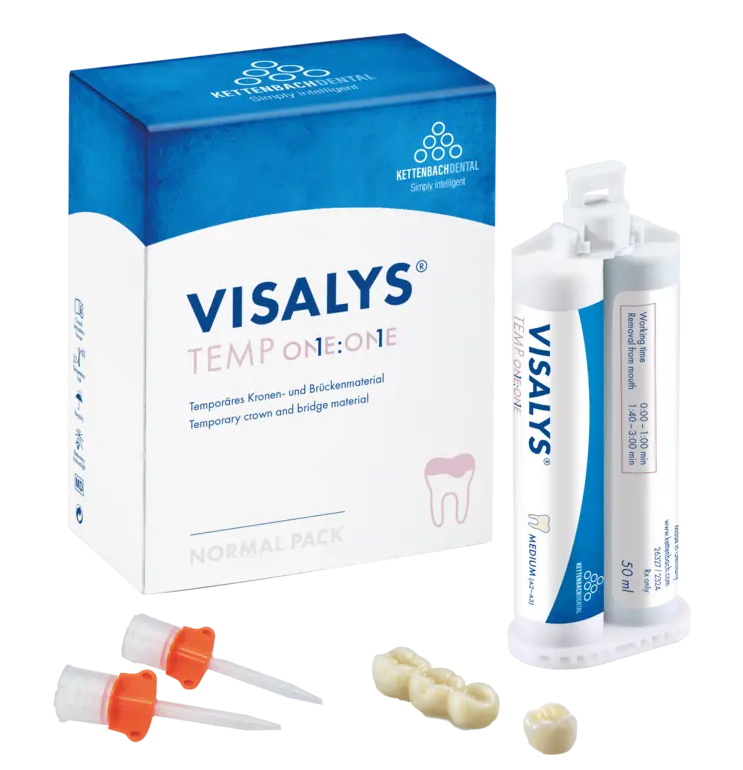 Visalys Temp One:One Natural Bleach Normal pack 1 x 50ml 15 mixing tips