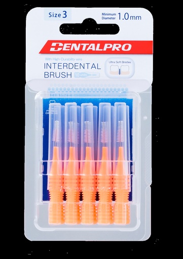 [DEN3S] ID Brush 3 S 1.0mm Orange DentalPro
