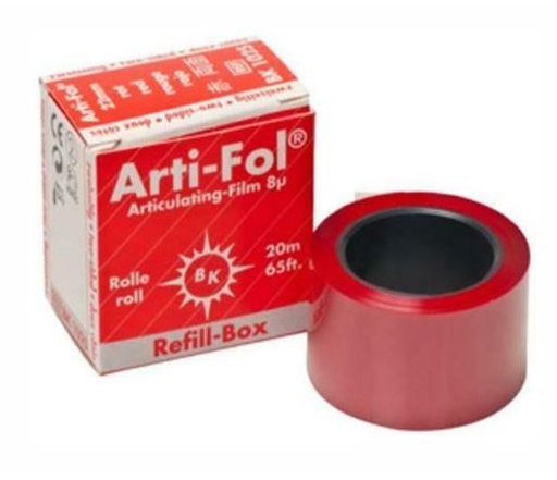 [BABK1025]  ARTIFOL RED 2 SIDED 8UM 22MM REFILL/20M