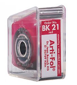 [BABK21]  ARTIFOL RED 1 SIDED 8UM 22MM WIDE /20M