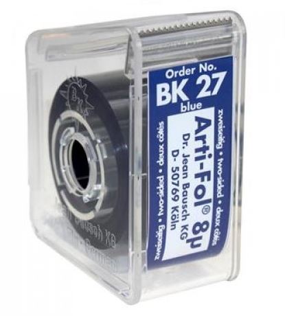 [BABK27]  ARTIFOL BLUE 2 SIDED 8UM 22MM WIDE /20M