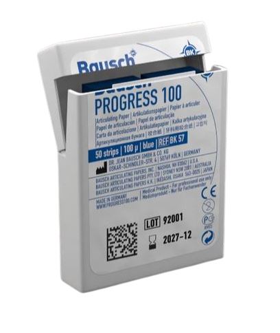 [BABK57]  ARTICULATING PAPER STRIPS BLUE 100UM /50