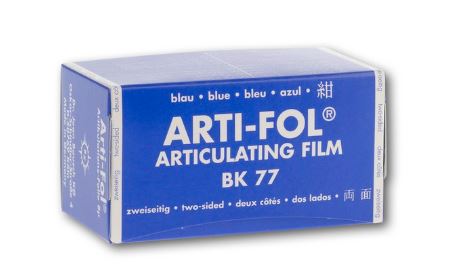 [BABK77]  ARTIFOL BLUE 2 SIDED 8UM 75 MM WIDE /15M