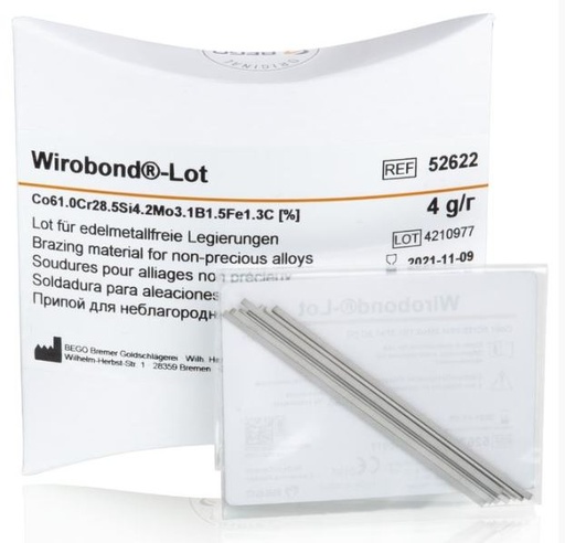 [BE52622] WIROBOND 280 SOLDERING RODS PREFIRING 5G