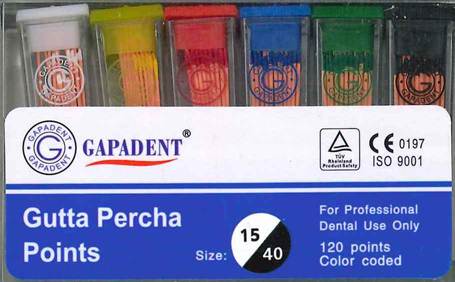 [GAGPV1540] GUTTA PERCHA POINTS CC 15-40 BOX/120