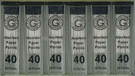 [GAPPV40] PAPER POINTS CC 40 VIAL/34
