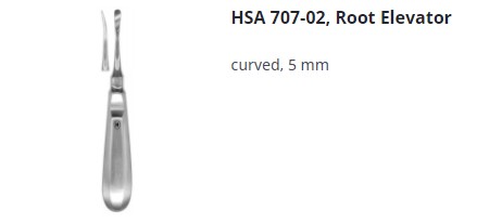 [HMHSA70702] ROOT ELEVATOR CURVED 5MM