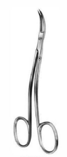 [HMHSB04711M] LA GRANGE SCISSORS CURVED 115MM