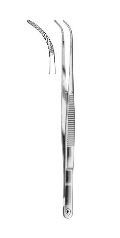 [HMHSC08915] DRESSING FORCEPS CURVED 150MM