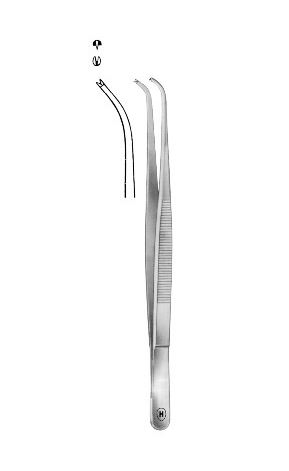 [HMHSC21513] TISSUE FORCEPS DELICATE CURVED 130MM