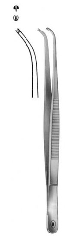 [HMHSC21916] TISSUE FORCEPS DELICATE CURVED 160MM