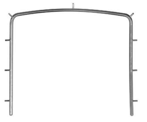 [HMHSH17101] IVORY RUBBER DAM FRAME ADULT METAL