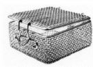 [HMHSM28606] STEEL BASKET WITH LID 80X80X34