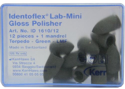 [ID1610] POLISHER GREY LAB-MINI TORPEDO PKT 12