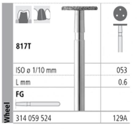 [IT129AF] INTENSIV DIAMOND BUR 129A STD (817T-053) FG/6