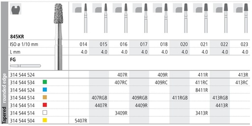 [IT413RCF] INTENSIV DIAMOND BUR 413R CRSE (845KR-023) FG/6
