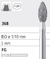 [ITB10F] INTENSIV DIAMOND BUR B10 FINE (368-021) FG/6