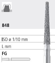 [ITB7F] INTENSIV DIAMOND BUR B7 CRSE (848-017) FG/6