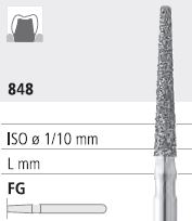 [ITB8F] INTENSIV DIAMOND BUR B8 CRSE (848-017) FG/6