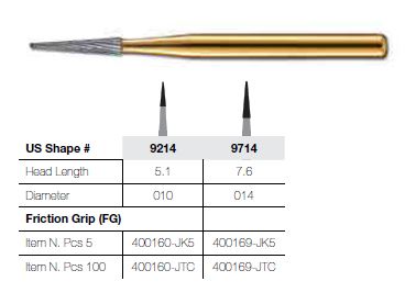 [JE97145FG] 9714-5 FG JET CARBIDE TAPER FINISHING /5