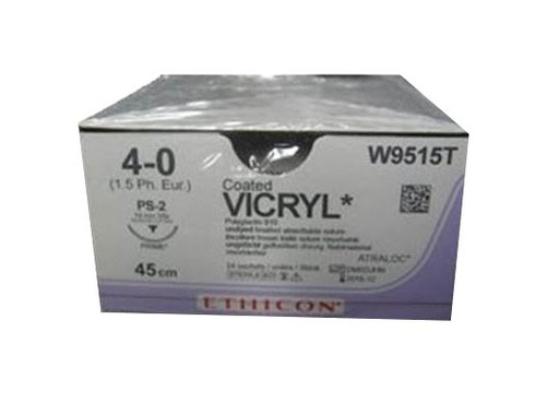 [JMW9515T] SUTURE VICRYL 4/0 19MM RCPRIME/24