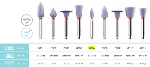 [KE0306012] NOBILIS DIAMOND POLISHER SMALL POINT /12