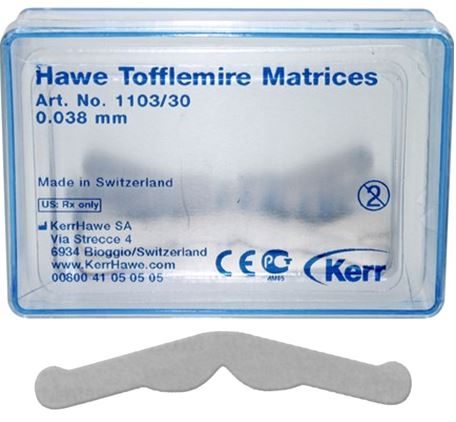 [KR110330] TOFFLEMIRE MATRICES NO.3 0.038MM PKT 30