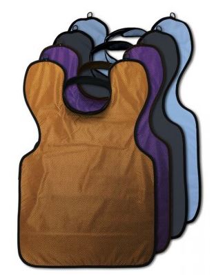 [KR31398] LEAD-FREE APRON CHARCOAL W/COLLAR