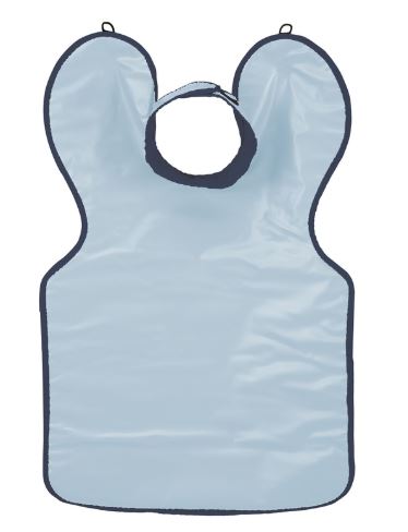 [KR31461] LEAD APRON BLUE WITH COLLAR