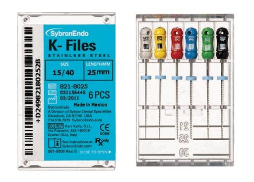 [KR6005] KFILES 21MM SIZE 20 YELLOW PKT 6