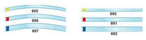 [KR697] TRANS STRIPS CURVED 10MM /100