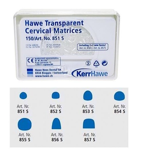 [KR853S] TRANSPARENT CERVICAL MATRICES 853S /150