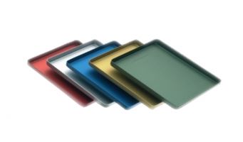 [LAQ16GR] ALUMINIUM TRAY STD GREEN 28.5 X 18.5CM