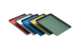 [LAQ17BL] ALUMINIUM TRAY MINI BLUE 18.5 X 14CM