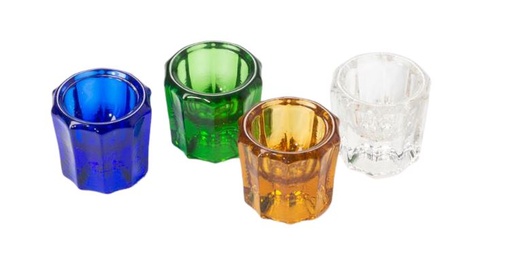 [LAV2BL] GLASS DAPPEN DISH BLUE WITHOUT LID